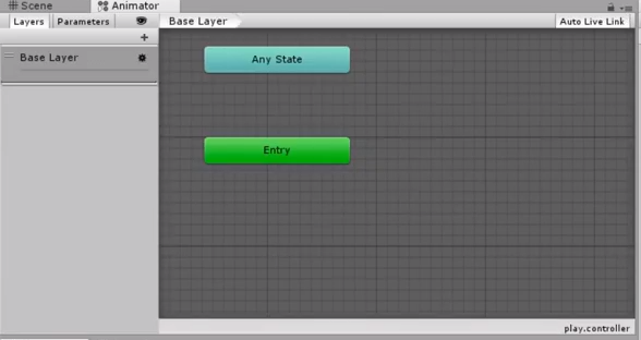Unity 3d animation state machine